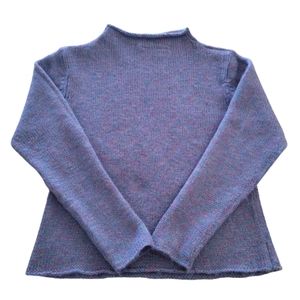 Cherokee Wintertime Wool Blend Variegated Knit Long Sleeve Sweater